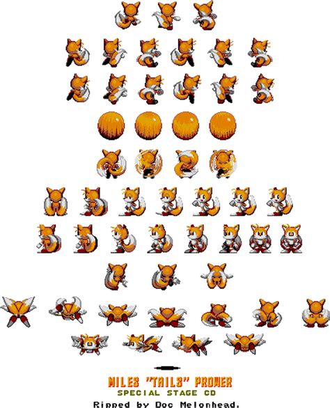 Sonic Cd Tails Special Stage Sprite Sheet Fandom