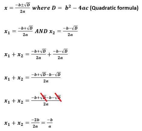 Let the roots be and. Why are the sum of the roots of the quadratic equation ...