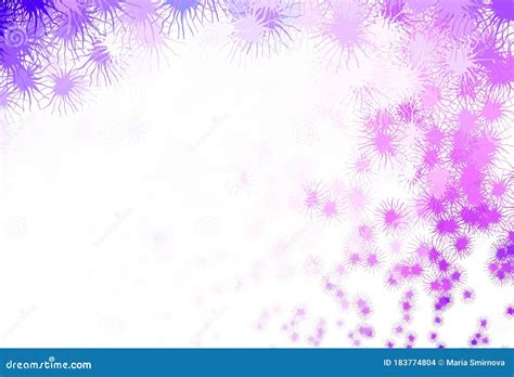Light Purple Vector Background With Abstract Shapes Stock Vector