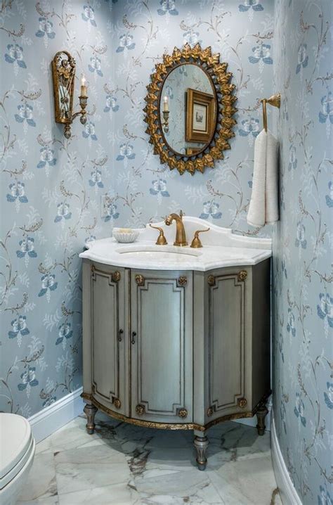 Guest Powder Room In The French Style Powder Room Room Design