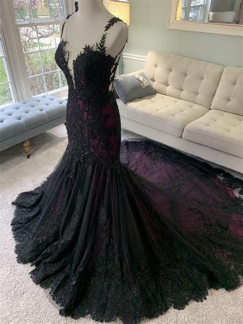 Https://tommynaija.com/wedding/gothic Black And Purple Wedding Dress