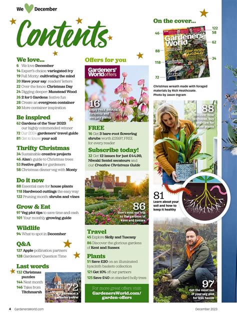 Bbc Gardeners World Magazine December 2023 Back Issue
