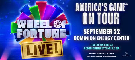 Wheel Of Fortune Live Dominion Energy Center Official Website