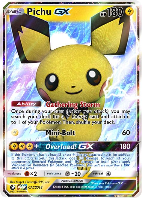 Pichu Raichu Team V Pikachu Ash Vmax Gaming Shining Gx Ex M Mega Ultra