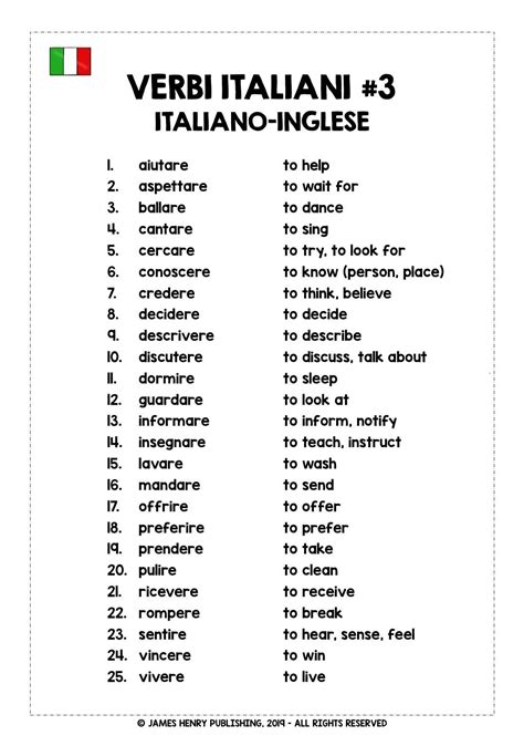 Italian Verbs Italian Words Italian Phrases Italian Language Learning