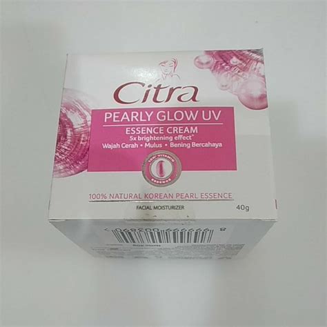 Jual Citra Pearly Glow Uv Essence Cream 40g Shopee Indonesia