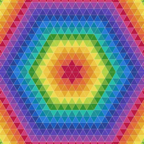 Colorful Triangle Geometric Pattern Background 194936
