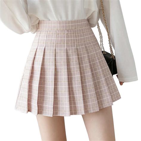 18cm Japanese Korean Ultra Short Pleated Plaid Cute Miniskirt Short
