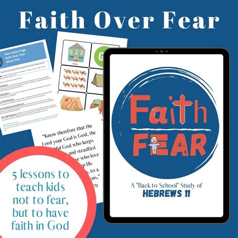 faith over fear bible lessons for kids sunday school works