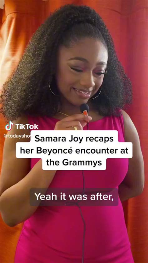 TODAY on Twitter Samara Joy SamaraJoy99 recaps her Beyoncé encounter