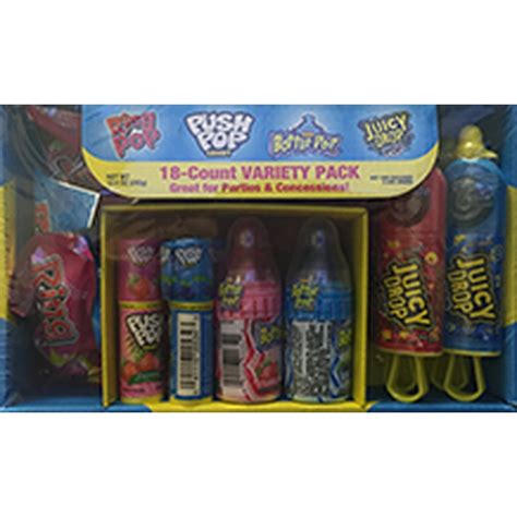 Bazooka Candy Brands Variety Candy Box 18 Count Lollipops W Assorted