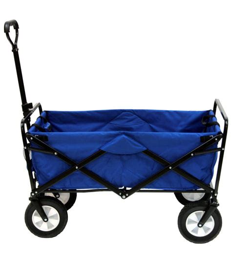 Mac Sports Collapsible Folding Outdoor Utility Wagon Blue At