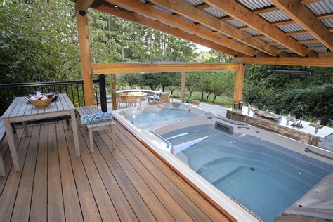 Swim Spa Backyard Ideas Paradise Restored Landscaping Indoor Swim