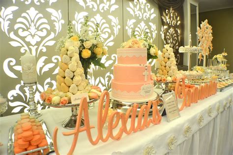 First communion flower centerpiece, shabby chic! Cool Party Favors | Apricot Holy Communion