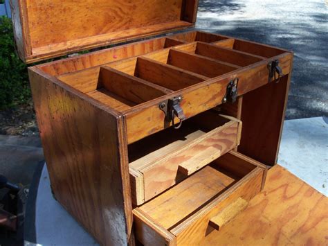 Rustic Wooden Tool Box Handmade Tool Chest Etsy