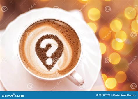 Coffee Cup With Question Mark Stock Image Image Of Coffee Help