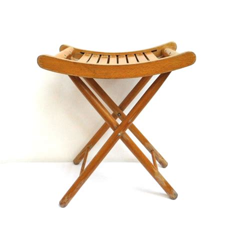 Olx pakistan offers online local classified ads for. Vintage Wood Folding Stool Chair Patio Slated Seat ...