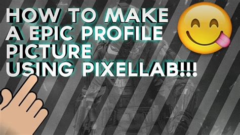 How To Make A Epic Profile Picture Using Pixellab Youtube