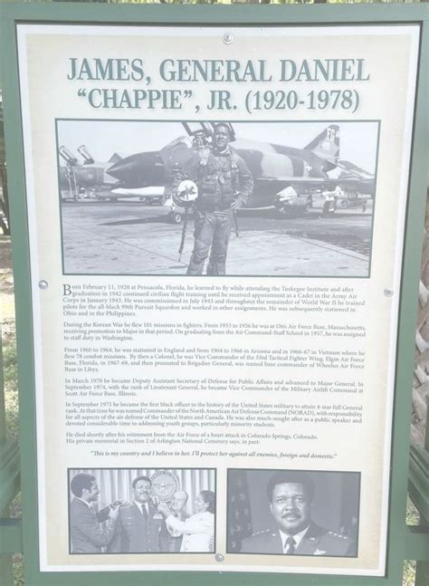 James General Daniel Chappie Jr 19201978 Historical Marker