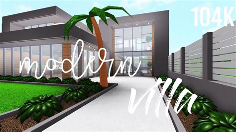 Roblox Bloxburg Modern Villa 104k Youtube