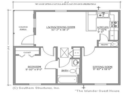 Small Guest House Floor Plans Backyard Pool Houses And Cabanas Simple