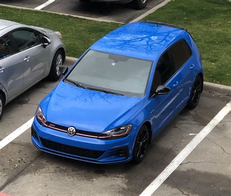 2019 Gti Rabbit Edition In Cornflower Blue I Picked Up Yesterday Golfgti