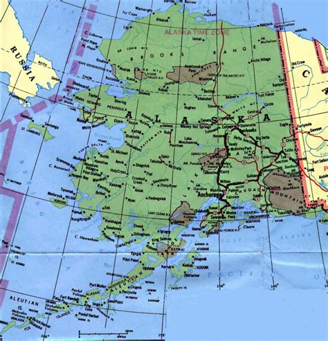 Alaska Map Travelsfinderscom