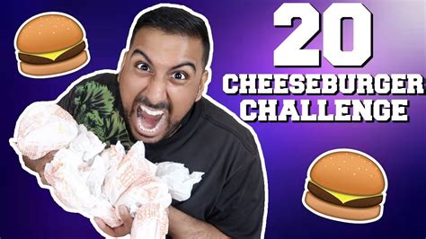 Food Challenge Cheeseburger Challenge Devtv Youtube