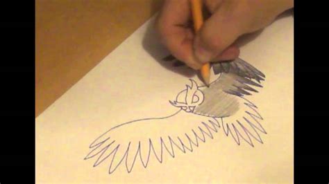How To Draw An Owl Quick And Easy Youtube