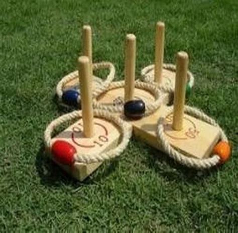 Pine Wooden Quoits Outdoor Games Set With 5 Rings At Rs 1783piece