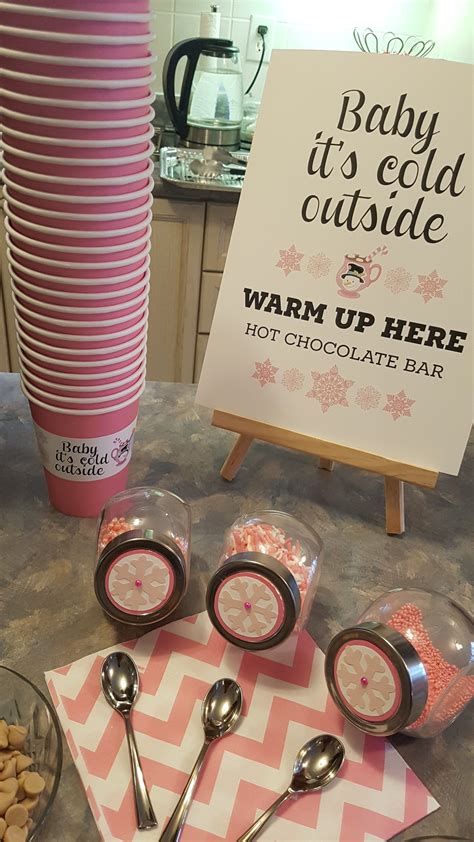 Baby Its Cold Outside Baby Shower White Hot Chocolate Bar Baby