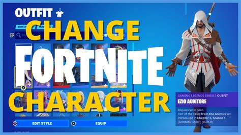 How To Change Character In Fortnite Youtube