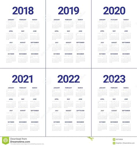 This template is without holidays. Three Year Printable Calendar 2021 To 2023 | Calendar Printables Free Blank