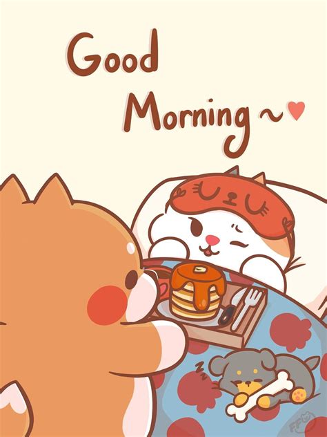 Good Morning Good Morning Cartoon Cute Couple Cartoon Good