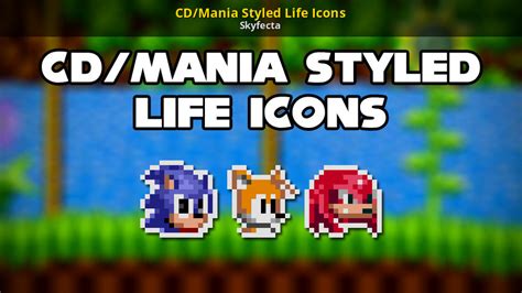 Cdmania Styled Life Icons For Sonic 1 2013 Sonic The Hedgehog 2013