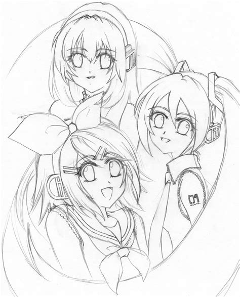 Vocaloid Sketch By Anny2311 On Deviantart