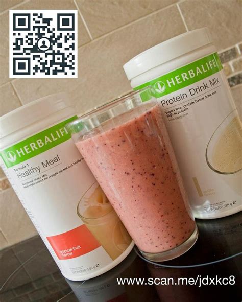 Add protein drink mix to your favorite formula 1 shake to boost your protein intake to 24 g (without the. Another great Herbalife shake! | Protein drink mix, Protein drinks, Herbalife protein