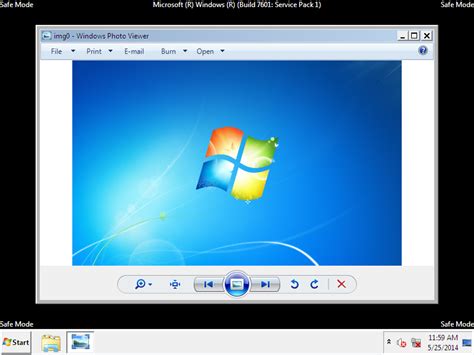Windows 7 Как запустить Windows Photo Viewer в безопасном режиме