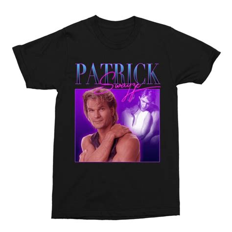 Patrick Swayze T Shirt Unisex Celebrity Tee Vintage Mens Etsy Uk