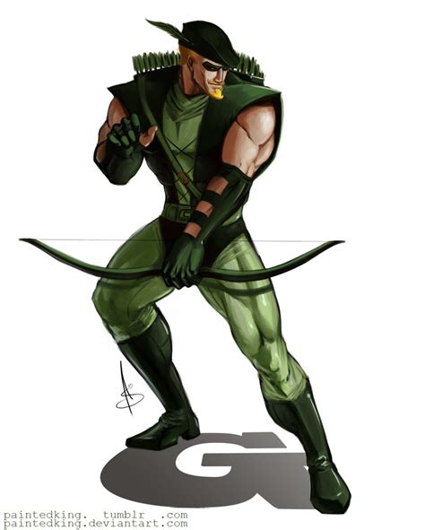 Green Arrow Oliver Queen By Asphillipsart On Deviantart