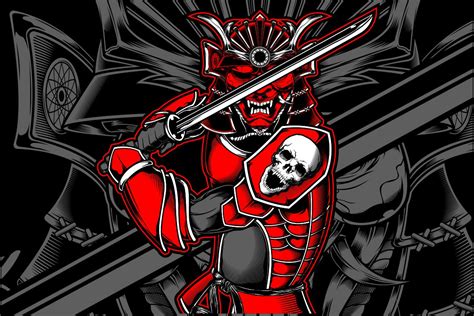 Samurai Skull Japanese Graphic By Epicgraphic · Creative Fabrica