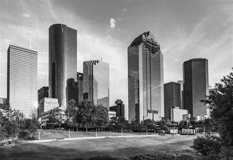 Skyline Of Houston In Sunset Editorial Stock Photo Image Of