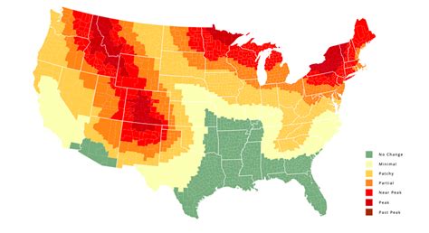 This Fall Foliage Map Shows You When To Expect Peak Autumn Gorgeousness