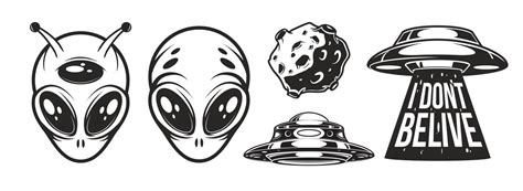 Aliens Logo Details And Ufo Day 2390852 Vector Art At Vecteezy