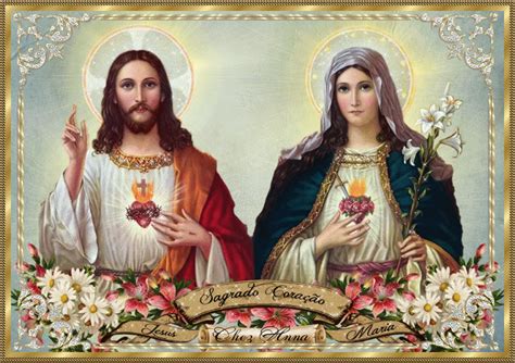 Consecration Au CŒur De Jesus Et De Marie Jesus Christ Portrait Pictures Of Jesus Christ