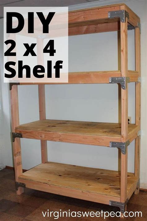 Diy 2x4 Shelving Unit Diy Wood Shelves Diy Storage Shelves Diy Home