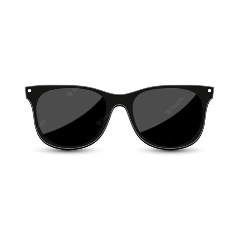 Premium Vector Black Hipster Sunglasses