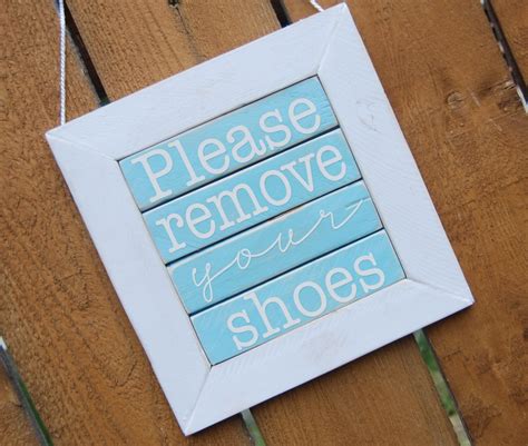 Please Remove Your Shoes Sign - Burton Avenue