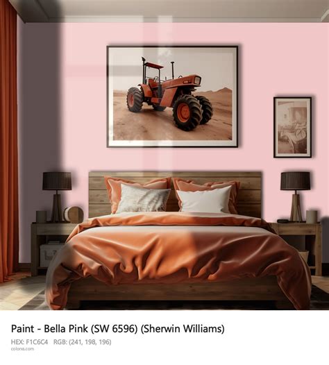 Sherwin Williams Bella Pink Sw 6596 Paint Color Codes Similar Paints