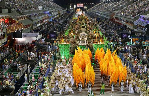 Rio Carnival Parade At The Sambadrome Mirror Online